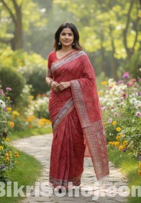 প্রিমিয়াম কাপ্তান সিল্ক শাড়ি